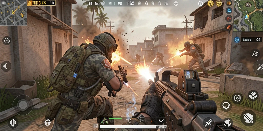 Gameplay seru dengan grafis tinggi dan aksi FPS mendebarkan.