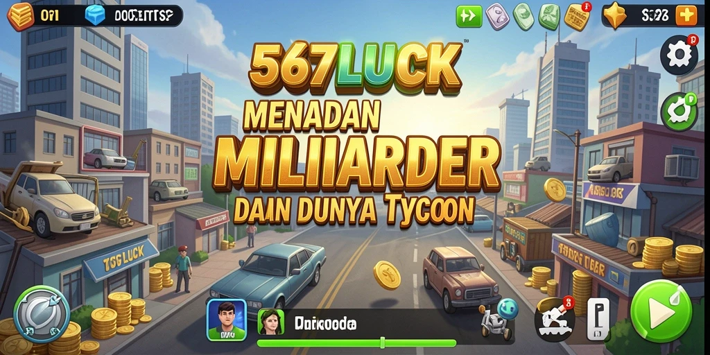 Tampilan gameplay seru dalam 567LUCK yang menggambarkan strategi Tycoon.