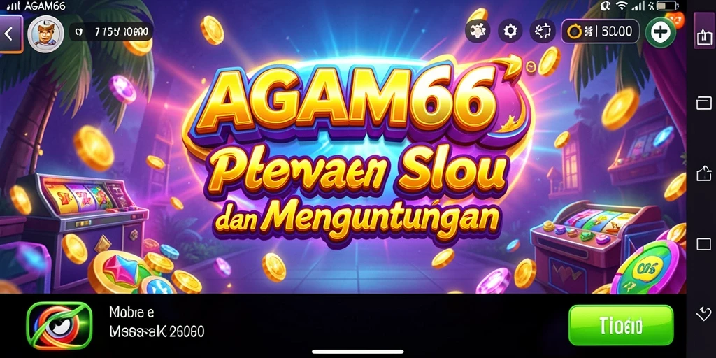 Tampilan gameplay AGAM66 yang mendebarkan dan penuh warna.