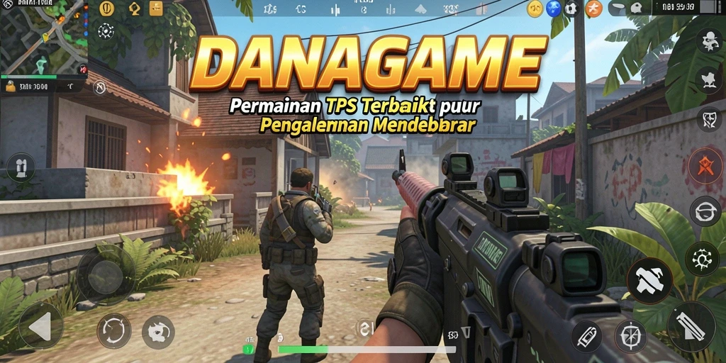 Gameplay seru DANAGAME dengan aksi TPS yang mendebarkan.