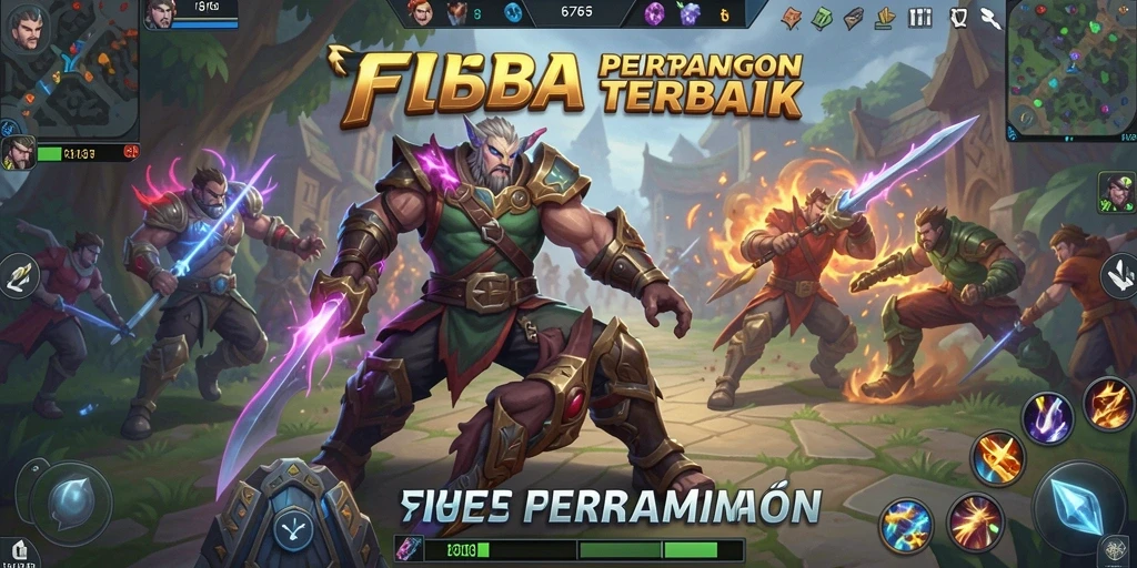 Tampilan gameplay seru FH6767 yang menampilkan pertarungan tim.