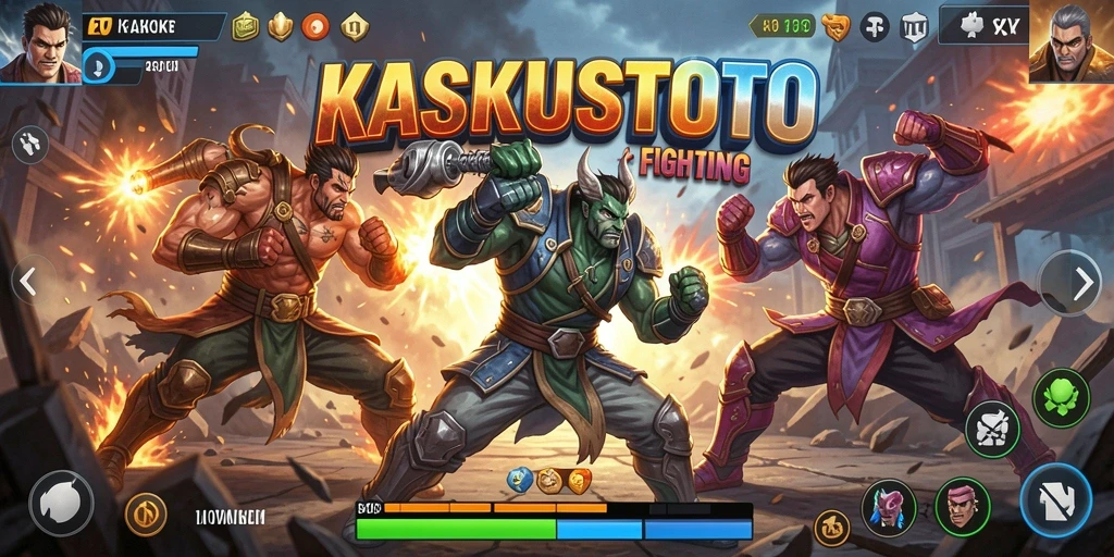 Tangkapan layar KASKUSTOTO menunjukkan pertarungan dramatis antara karakter ikonik.