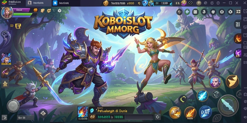 Tampilan gameplay seru dalam dunia KOBOISLOT.
