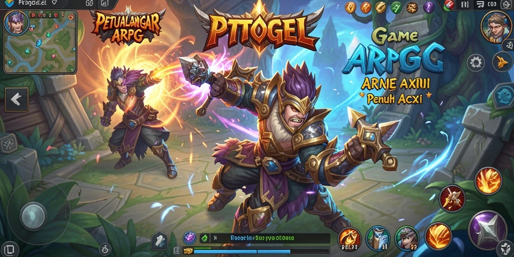 Screenshot gameplay ARPG PTTOGEL yang mendebarkan.