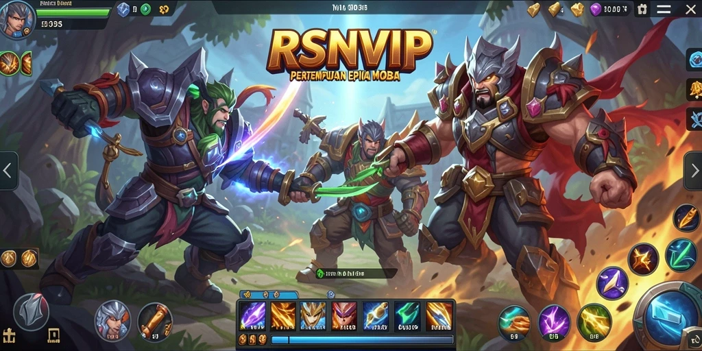 Gameplay intens dan strategi tim di RSNVIP.