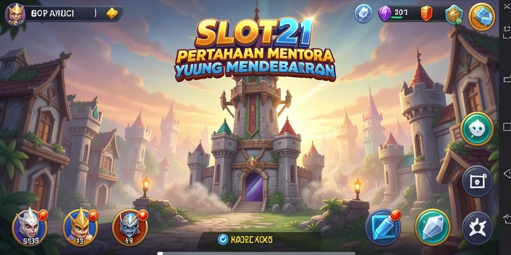 Gameplay menarik dari SLOT21 dengan menara pertahanan yang epik.