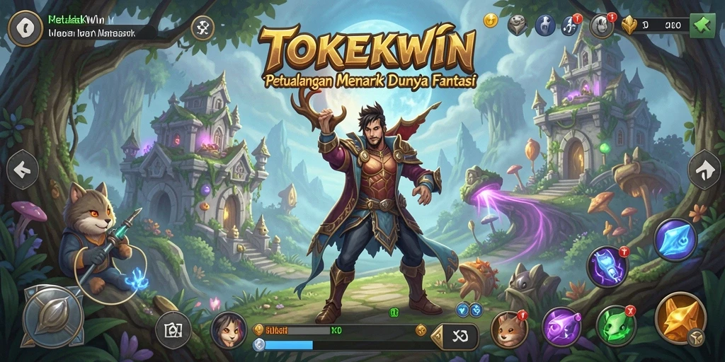 Screenshot gameplay TOKEKWIN menampilkan keseruan petualangan yang menantang.