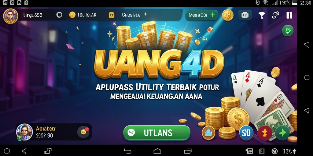 Tampilan antarmuka UANG4D yang ramah pengguna.